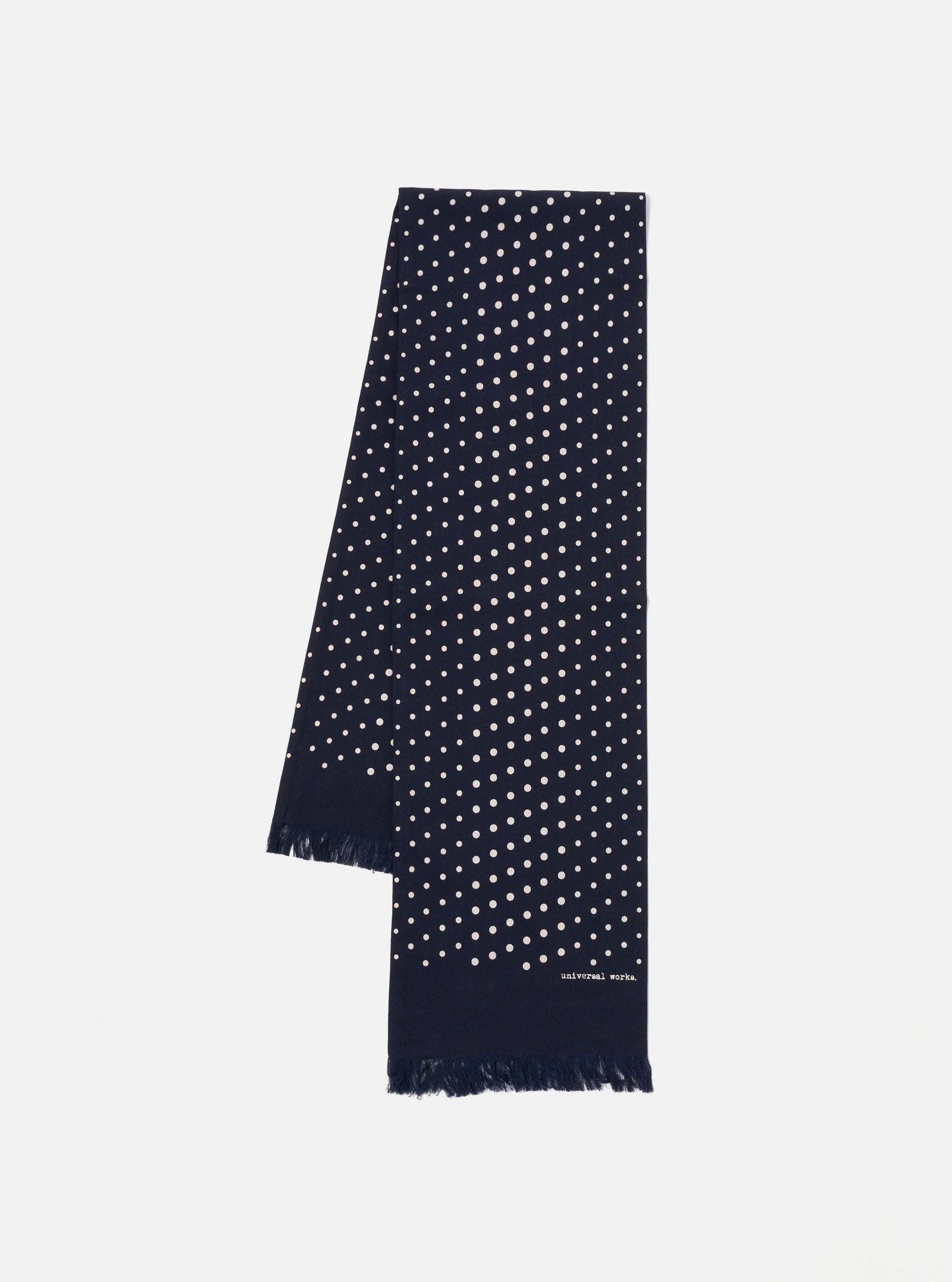 Dot Print Short Scarf