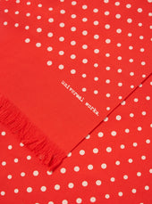 Dot Print Short Scarf