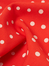 Dot Print Short Scarf