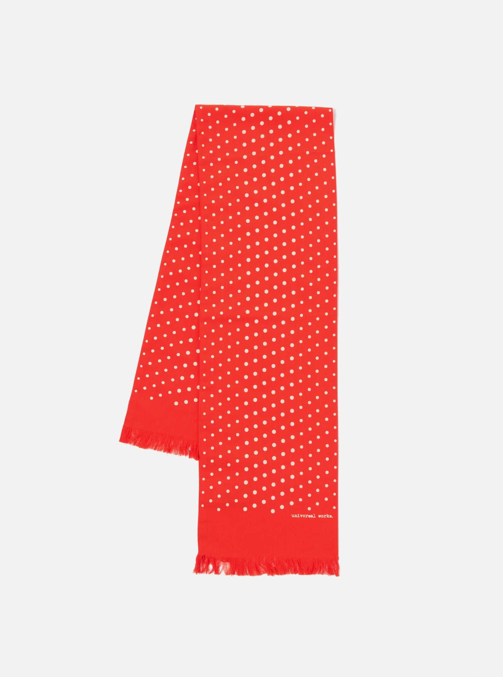Dot Print Short Scarf