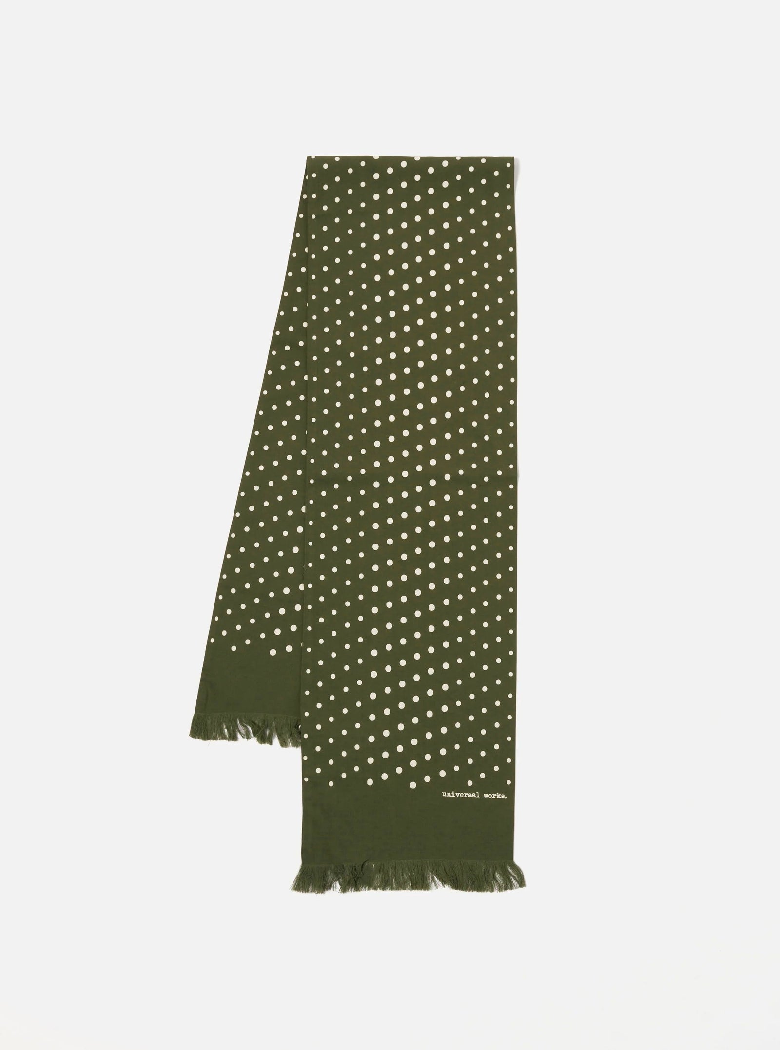 Dot Print Short Scarf