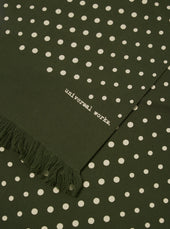 Dot Print Short Scarf