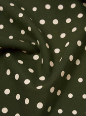 Dot Print Short Scarf