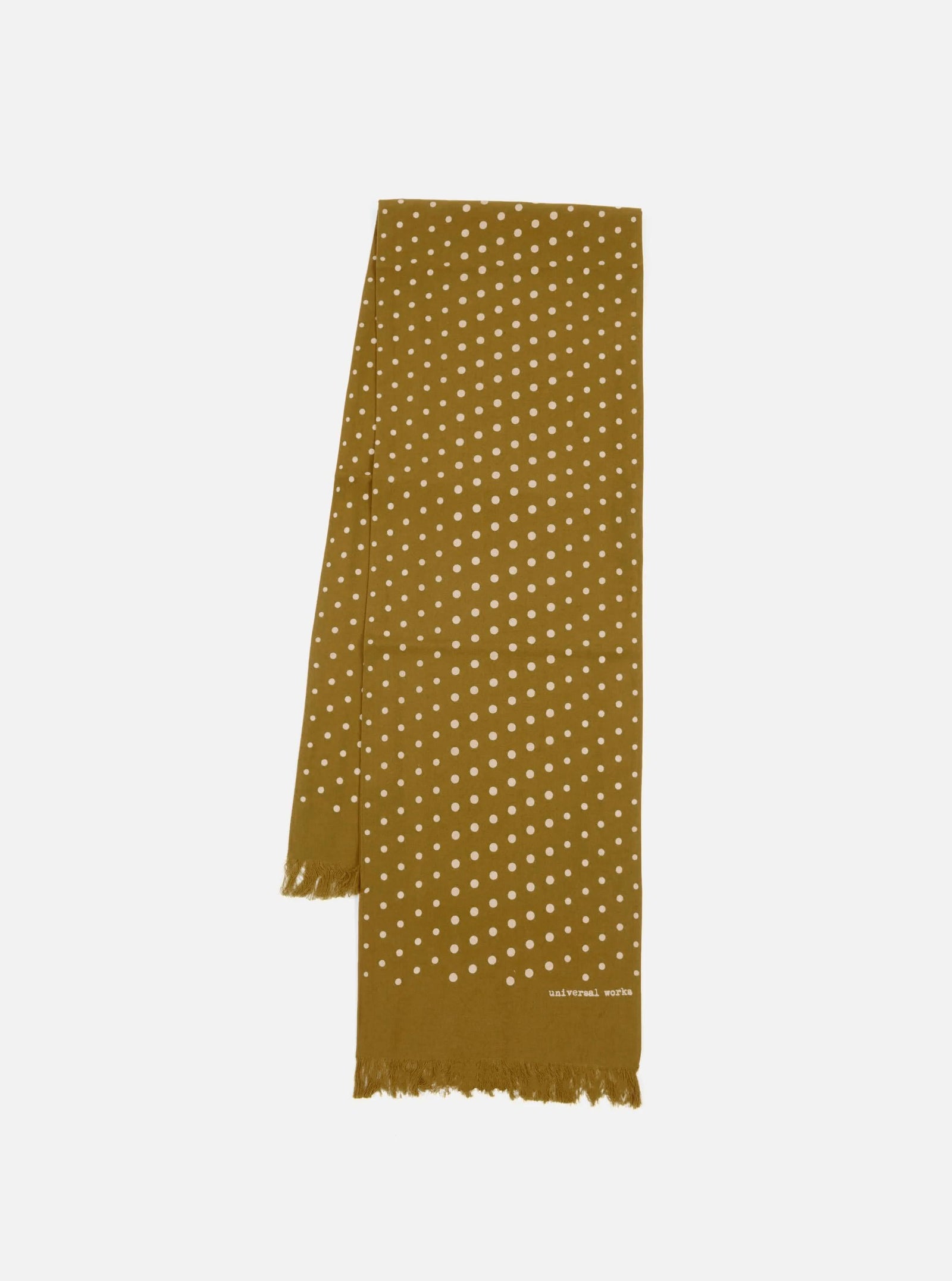 Dot Print Short Scarf