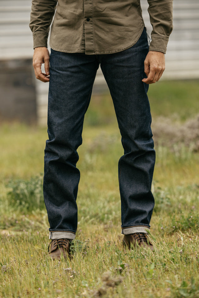 The Hammer Straight Natural Slub Indigo - Raw 12.5oz Selvedge - 38