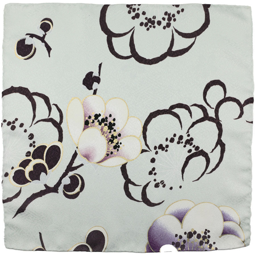 Vintage Kimono Silk Pocket Square Pistacchio