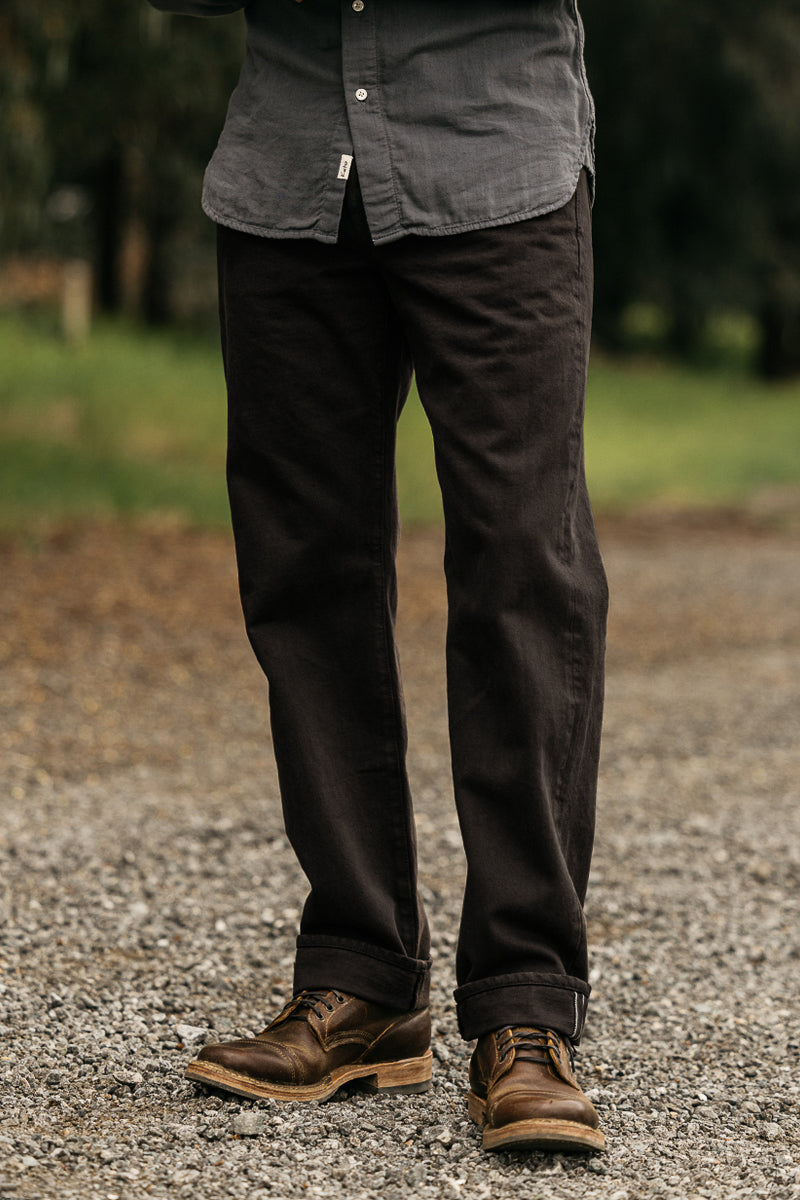 The Barrel Classic Straight Natural Slub - Carob 14oz Selvedge - 40