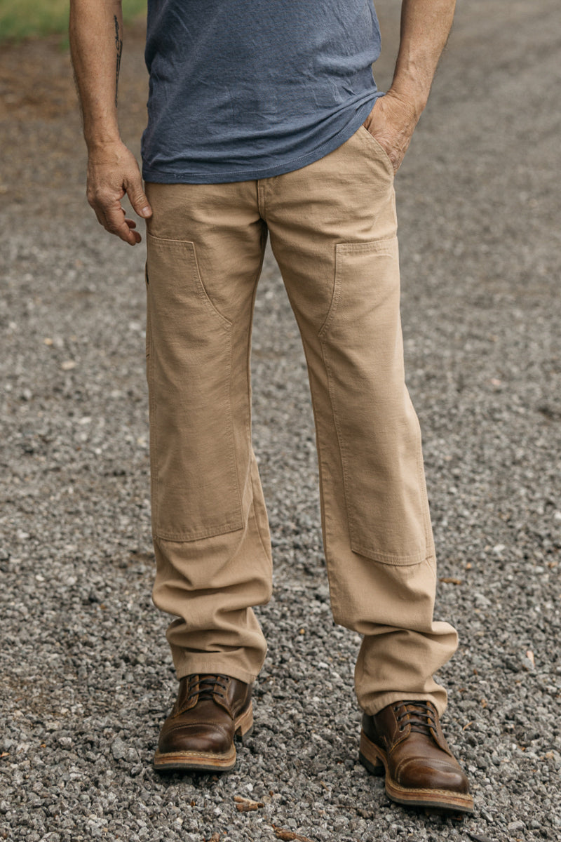 The Double Knee Pants Classic Straight - Sawdust - 40