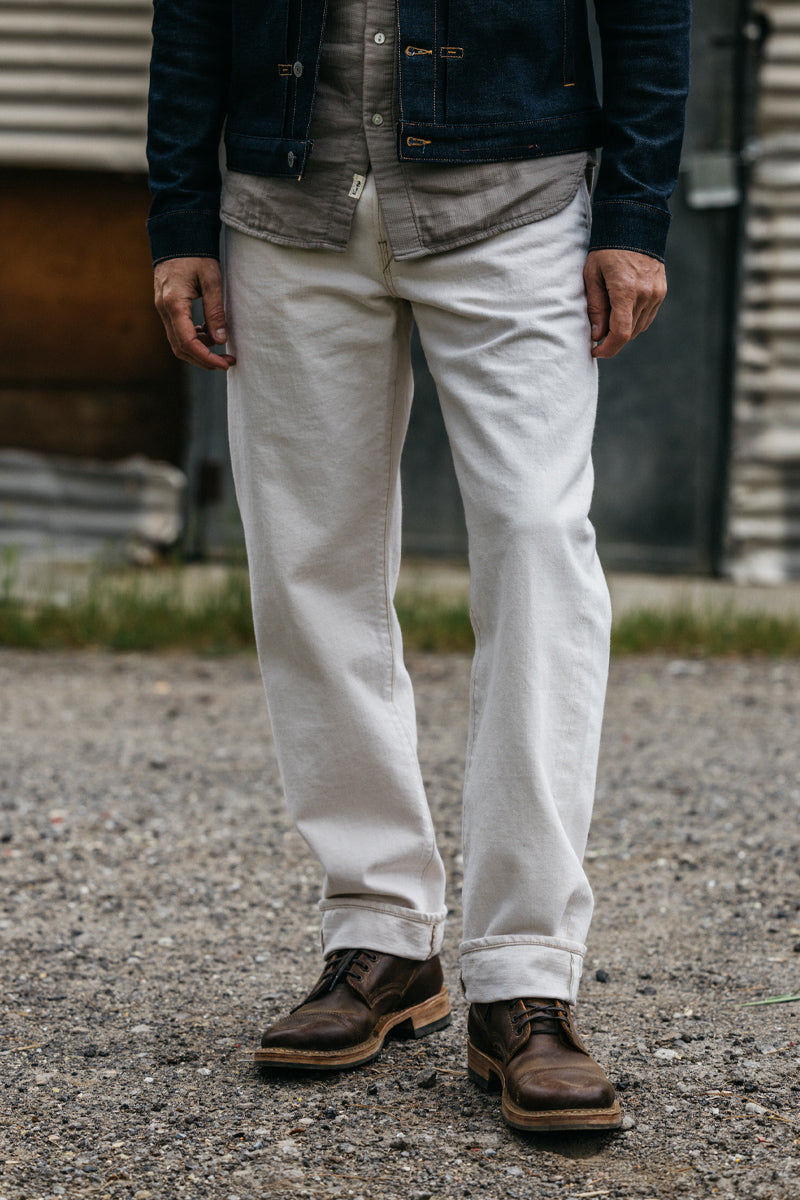 The Barrel Classic Straight Natural Slub - Ecru 14oz Selvedge - 40