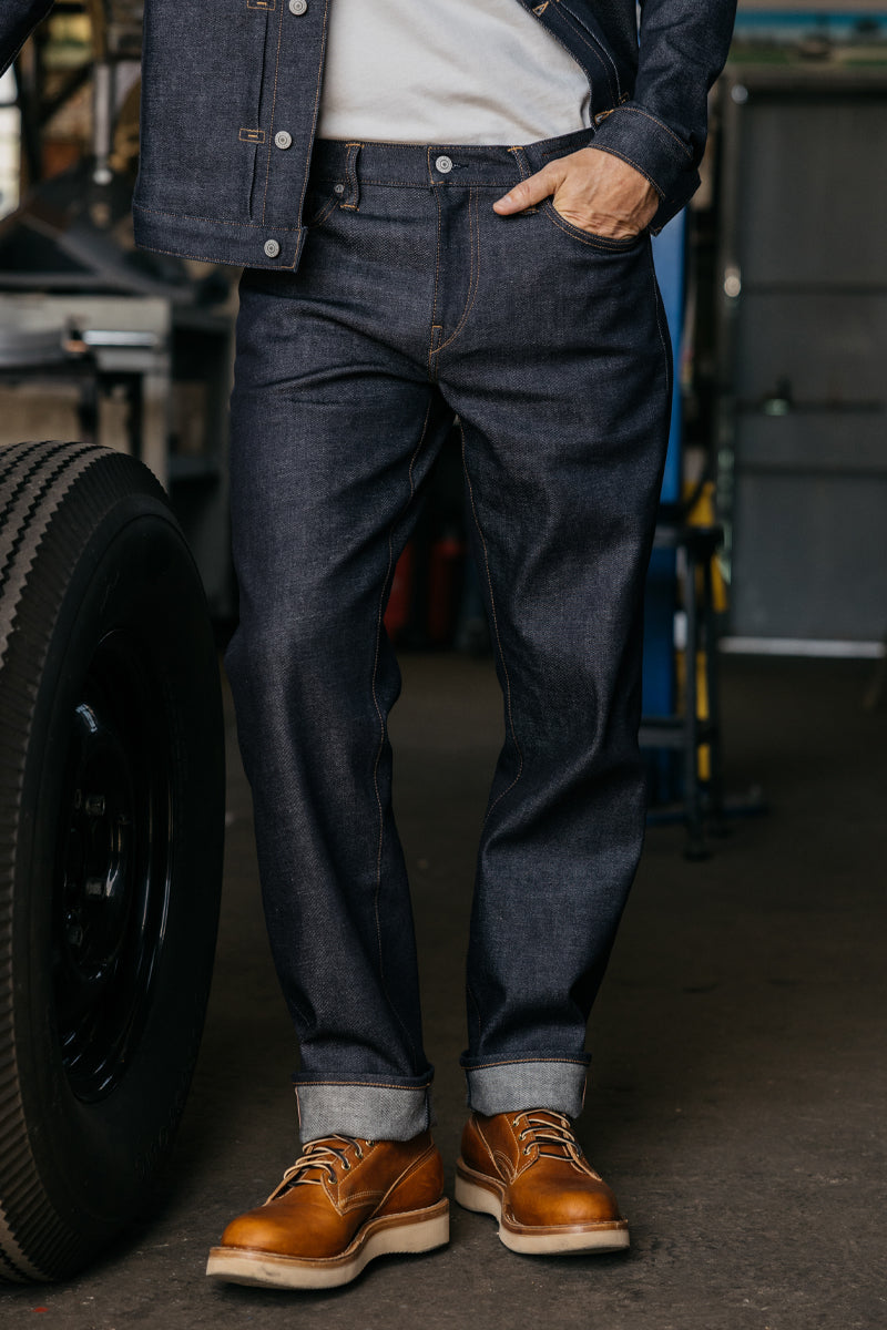 The Barrel Classic Straight - indigo Raw 14oz Selvedge - 40