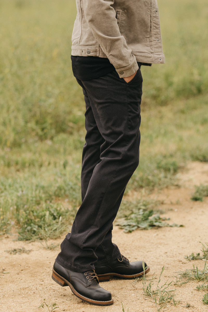 The Pipe Straight Denit® Chino - Charcoal - 38