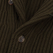 Superfine Lambswool Shawl Collar Cardigan In