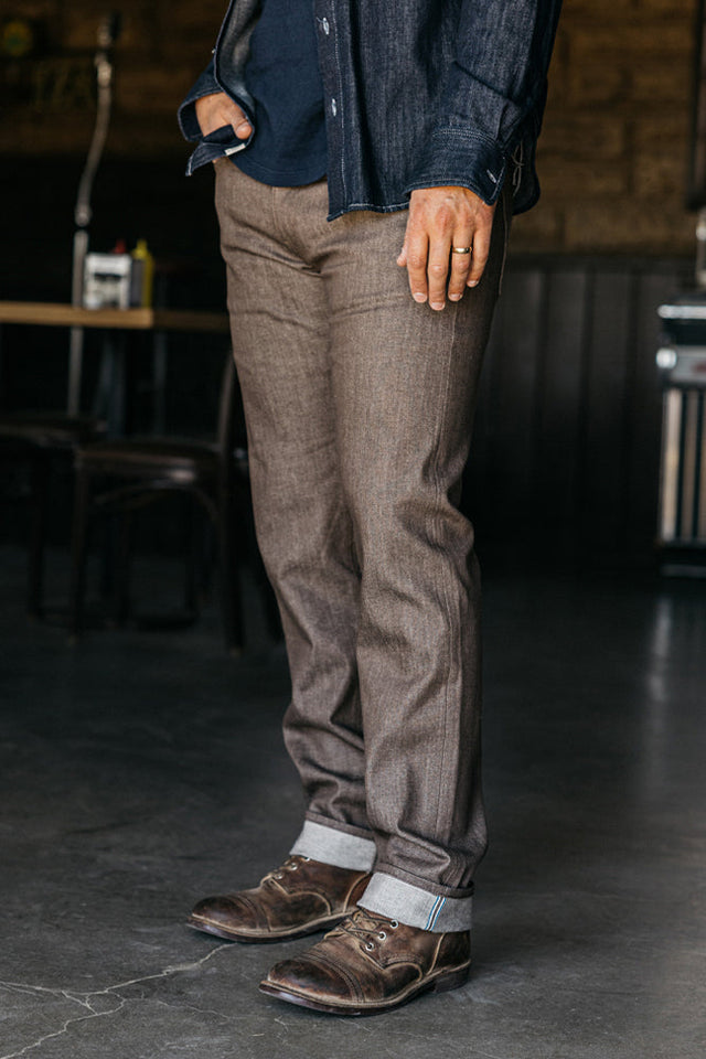 The Hammer Straight - Brown Raw 10.5oz Selvedge - 38