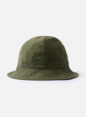 cableami® Dark Olive Baker Back Satin Cotton Metro Hat