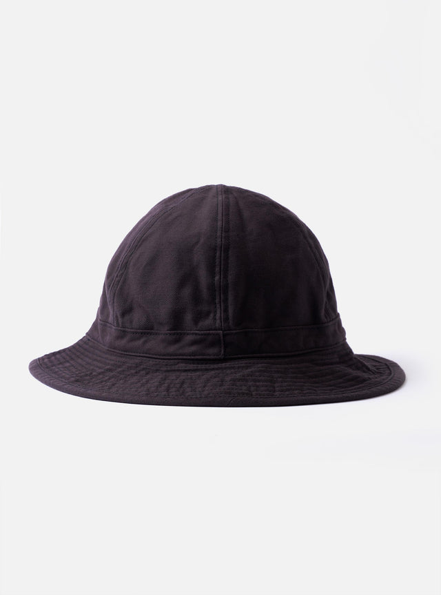 cableami® Black Baker Back Satin Cotton Metro Hat