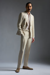 Superlight Wool and Linen Sanità Tailored Pants