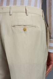 Superlight Wool and Linen Sanità Tailored Pants