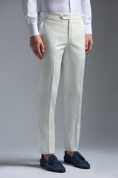 Cotton Gabardine Sanità Tailored Pants