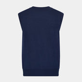 Fine Merino V Neck Sleeveless Cardigan