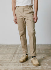 Chino Geofrey en twill de coton beige