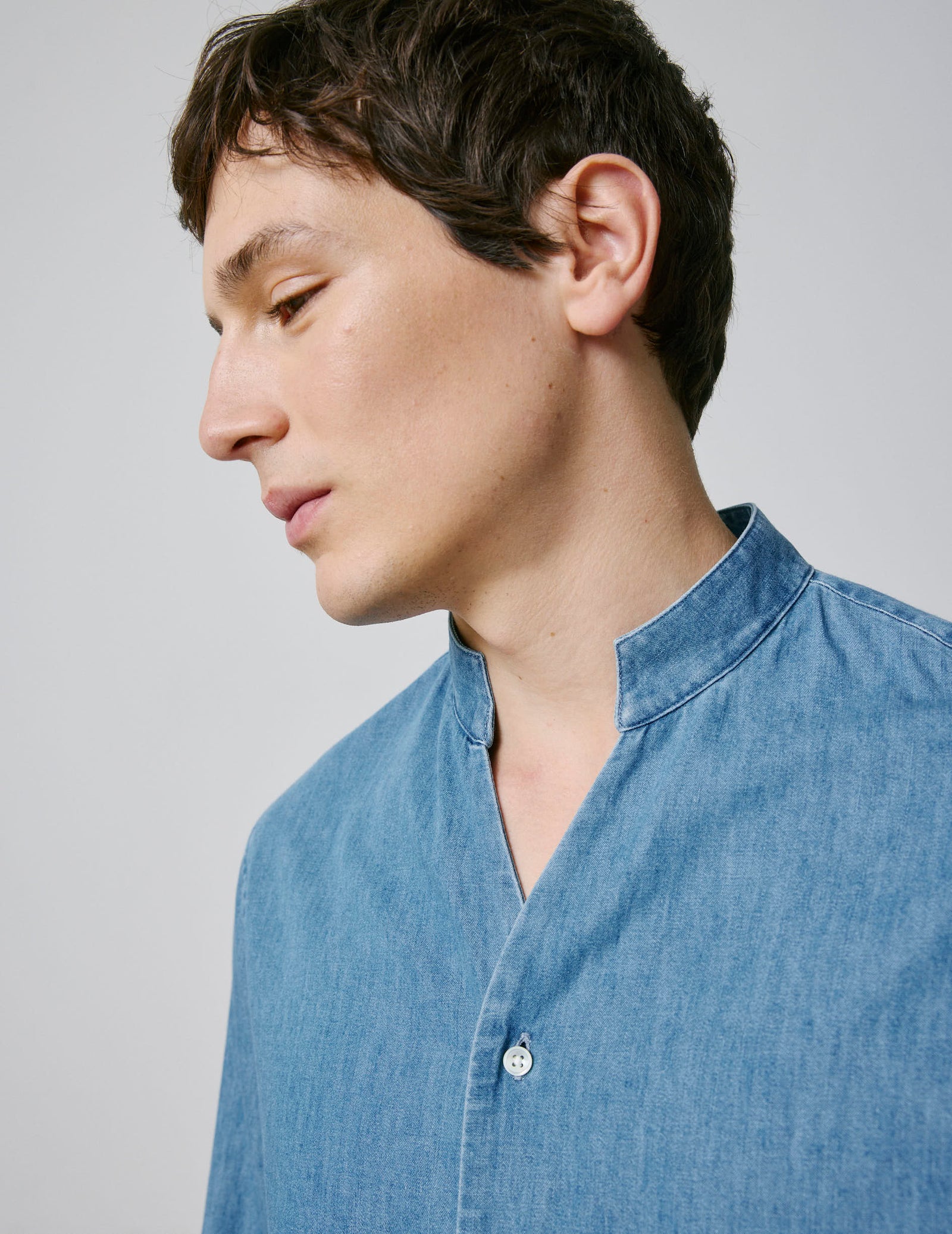 Carl blue denim shirt