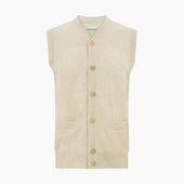 Cashmere Sleeveless Cardigan