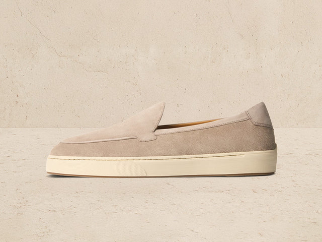 Pace Trainers in Sandy Grey Suede