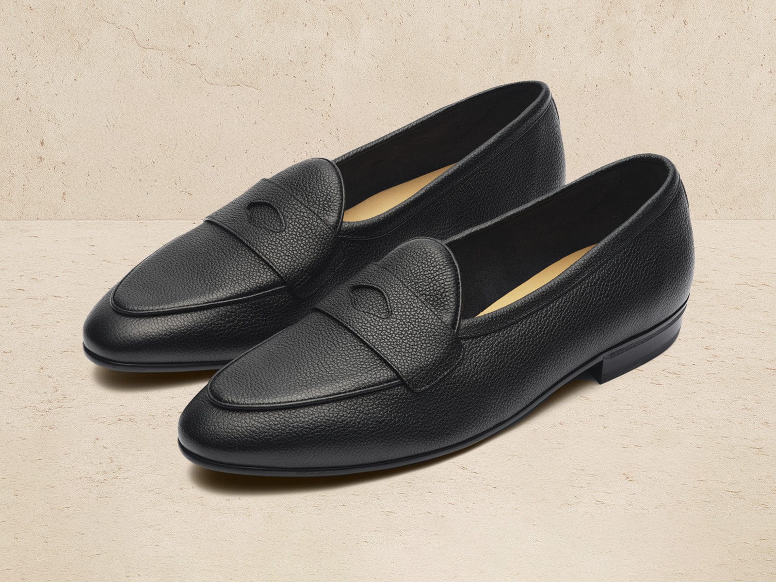 Sagan Rubber Ginkgo Loafers In Lunar Grain Calf