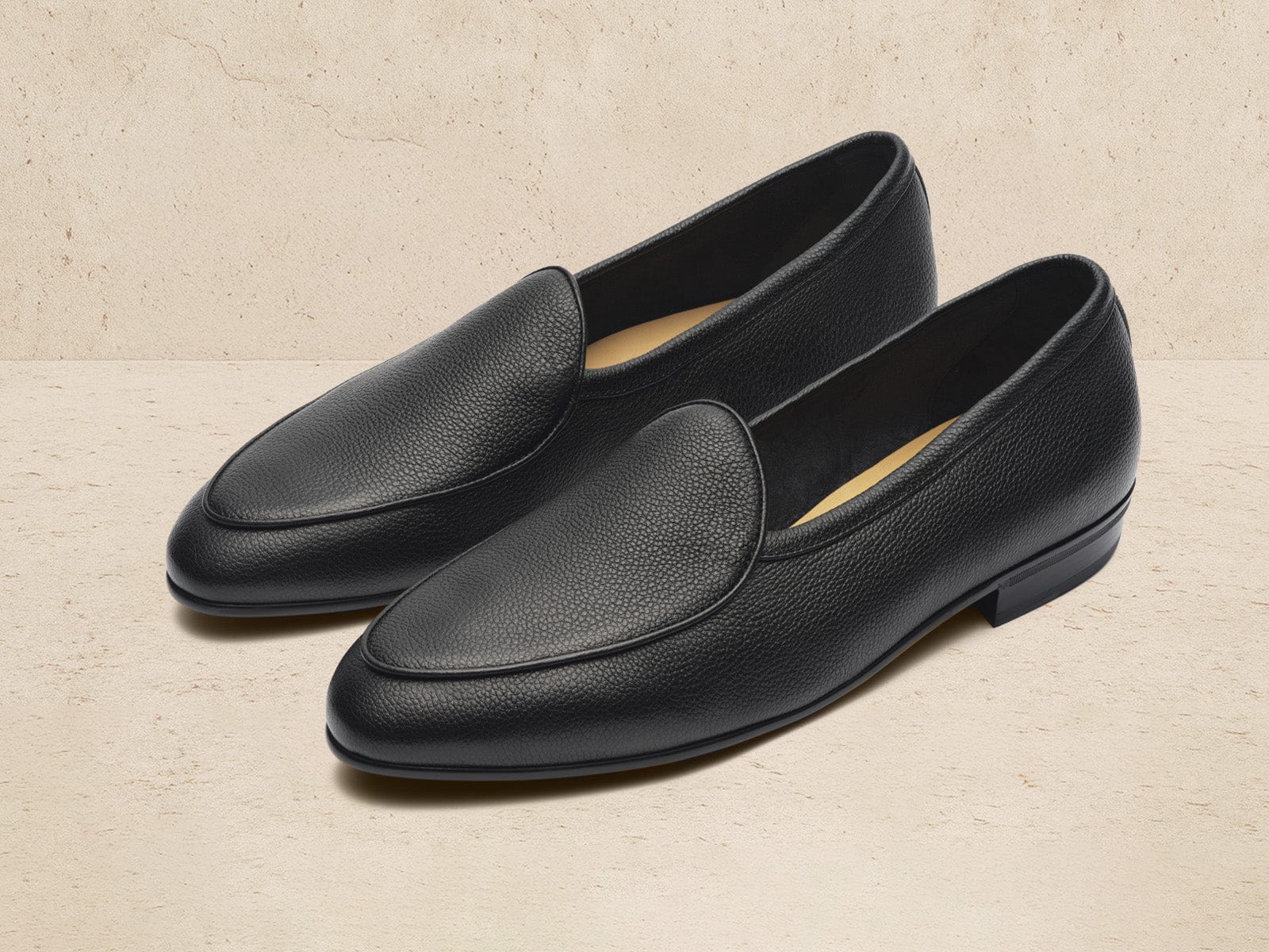 Sagan Rubber Loafers In Lunar Grain Calf