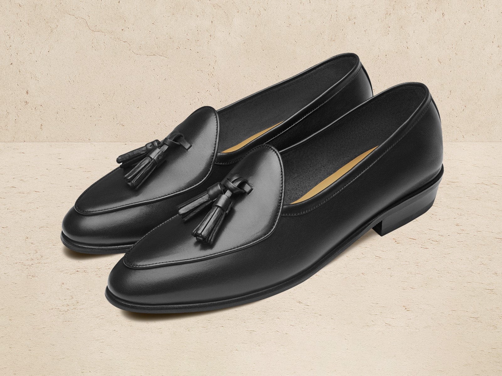 Sagan Rubber Tassel Loafers In Drape Calf