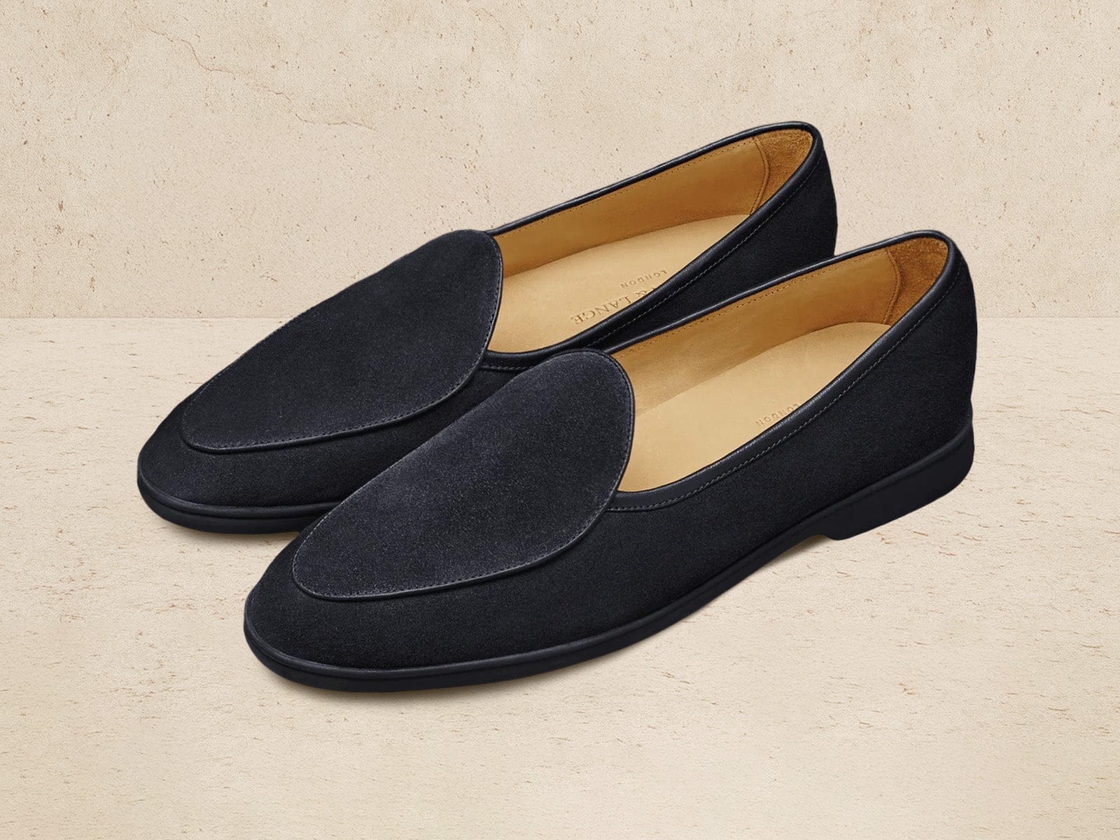Stride Loafers In Midnight Glove Suede Sole