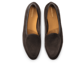 Sagan Rubber Loafers In Lusitanias Dark Brown Asteria Suede