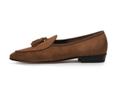 Sagan Classic Tassel Loafers In Moyen Asteria Suede