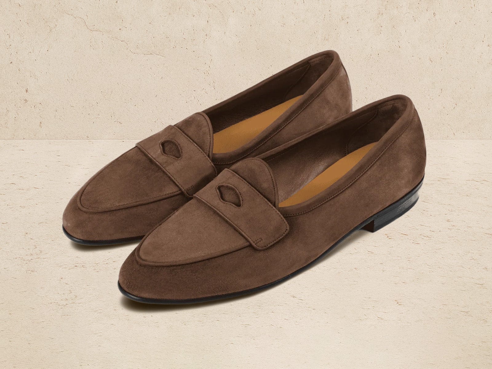 Sagan Rubber Ginkgo Loafers In Deep Asteria Suede