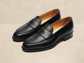Berkeley Penny Loafers in Black Calf