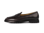 Grand Varenne Loafers In Dark Brown Shield Calf