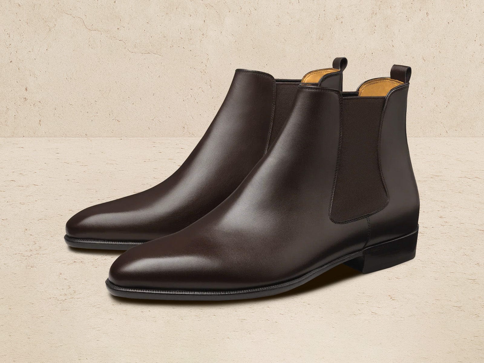 Hicks Chelsea Boots In Dark Brown Calf