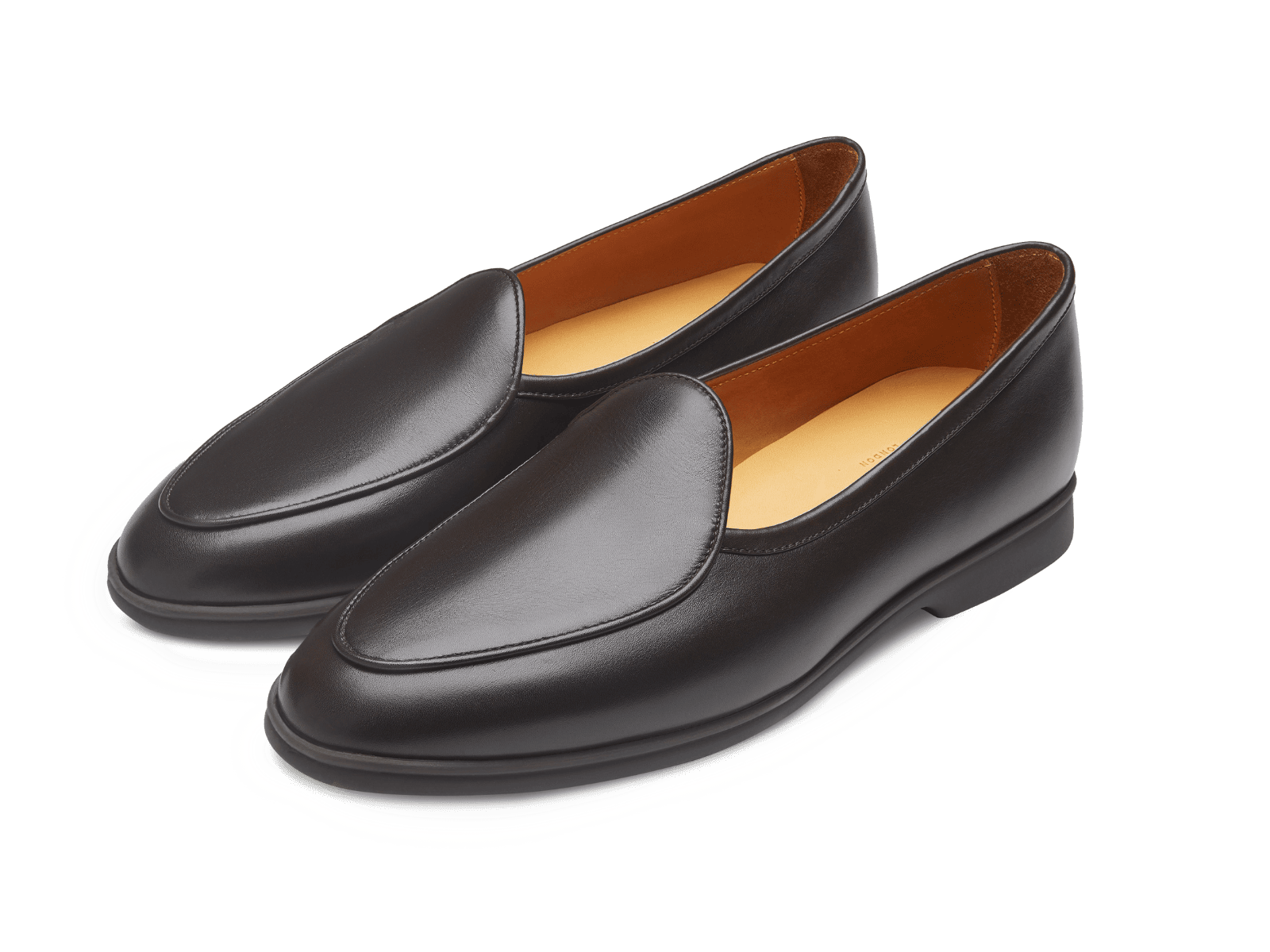 Stride Loafers In Dark Brown Milled Calf