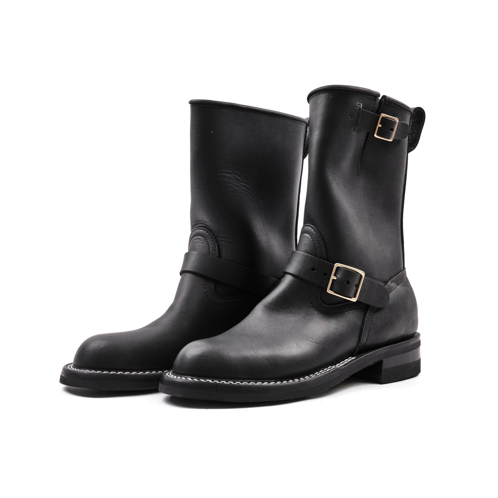 NICKS BOOTS - THE BRAKEMAN ENGINEER - HORWEEN SPOKANE BLACK