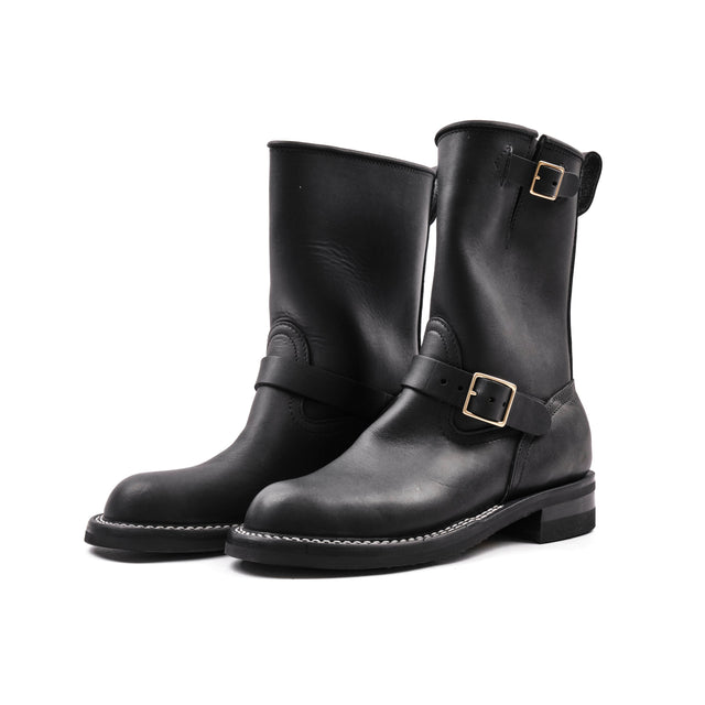 NICKS BOOTS - THE BRAKEMAN ENGINEER - HORWEEN SPOKANE BLACK