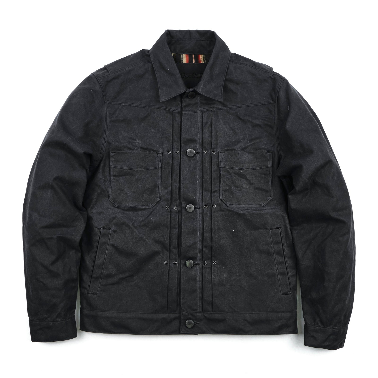 Riders Jacket Waxed Canvas Black