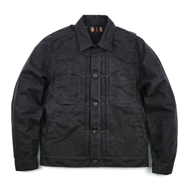 Riders Jacket Waxed Canvas Black