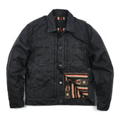 Riders Jacket Waxed Canvas Black