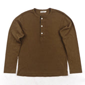 13 Ounce Henley L/S Cedar