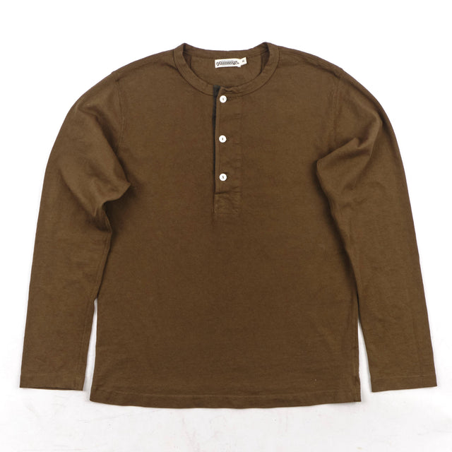 13 Ounce Henley L/S Cedar