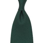 Grenadine / Garza Fina Tie - Forest Green - Hand-Rolled