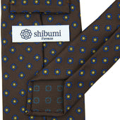 Shibumi Flower Printed Silk Tie Hand Rolled
