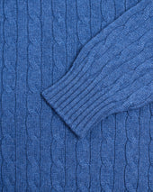Made In Scotland Cable Knit Cashmere Sweater