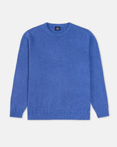 Fine Knit Cotton Crewneck Sweater