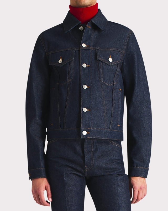 VESTE TRUCKER EN DENIM DE COTON - INDIGO